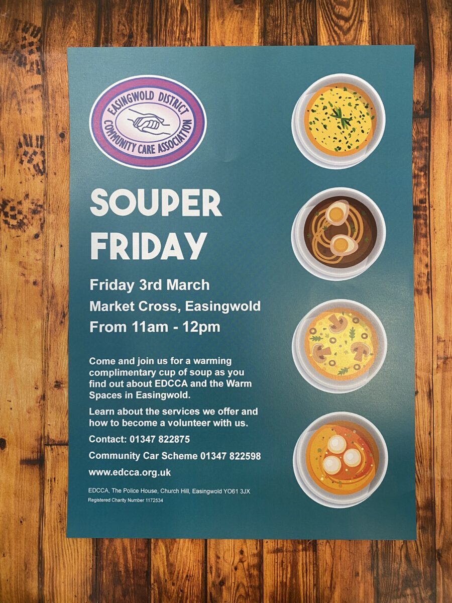 Souper Friday advertising poster