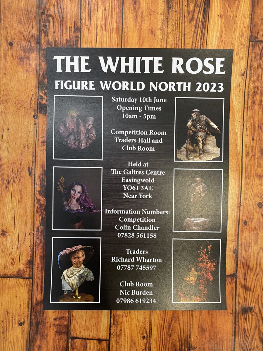 white rose figure world north 2023 poster