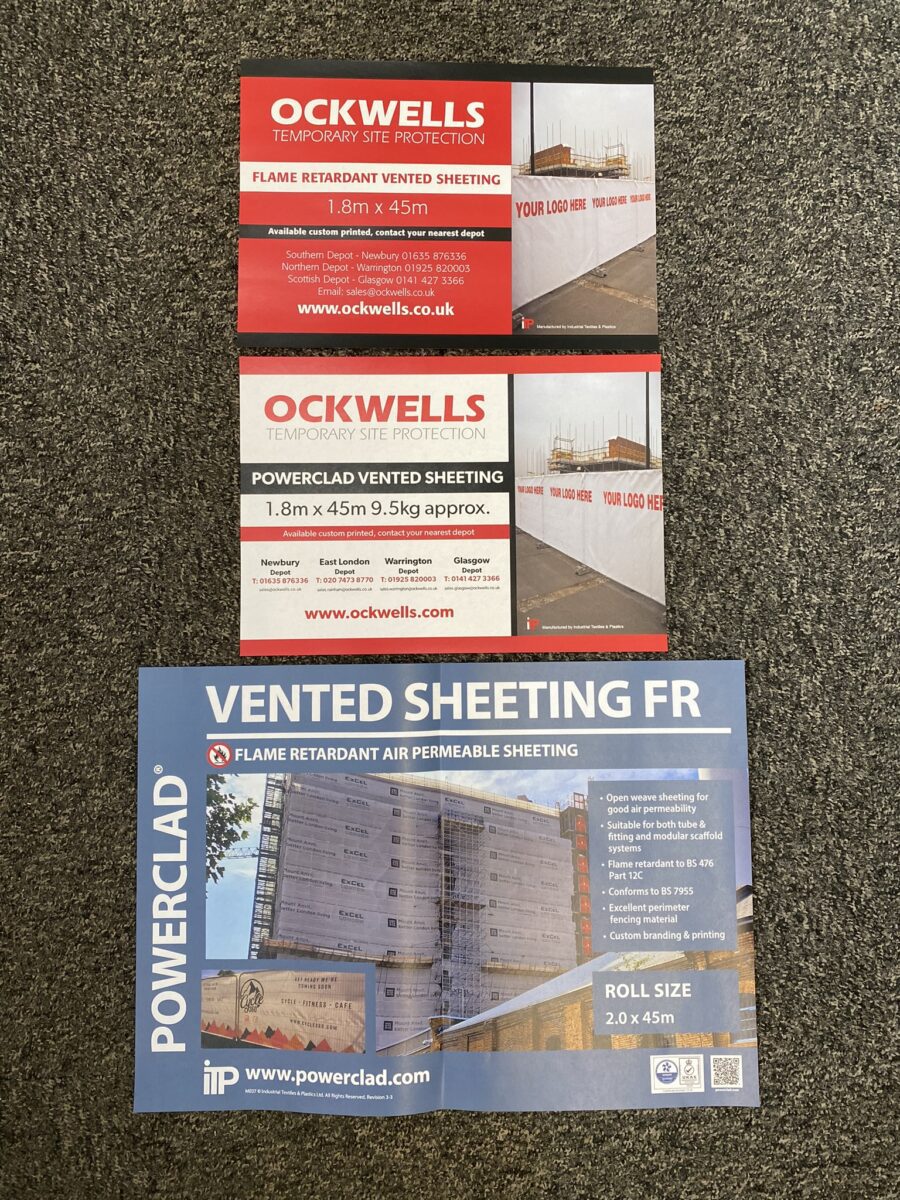 Local vented sheeting promotional print