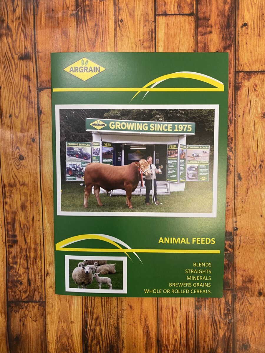 animal feed poster