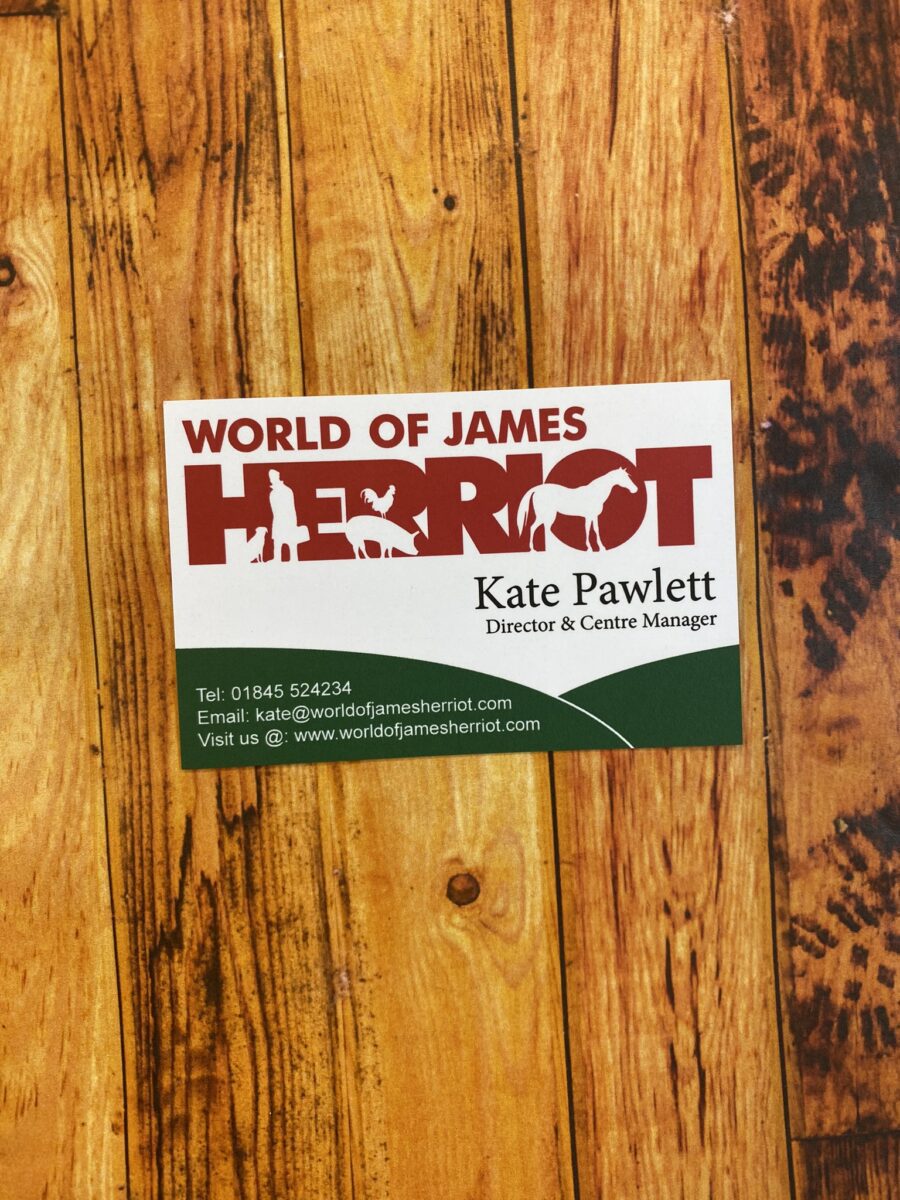 World of James Herriot business card