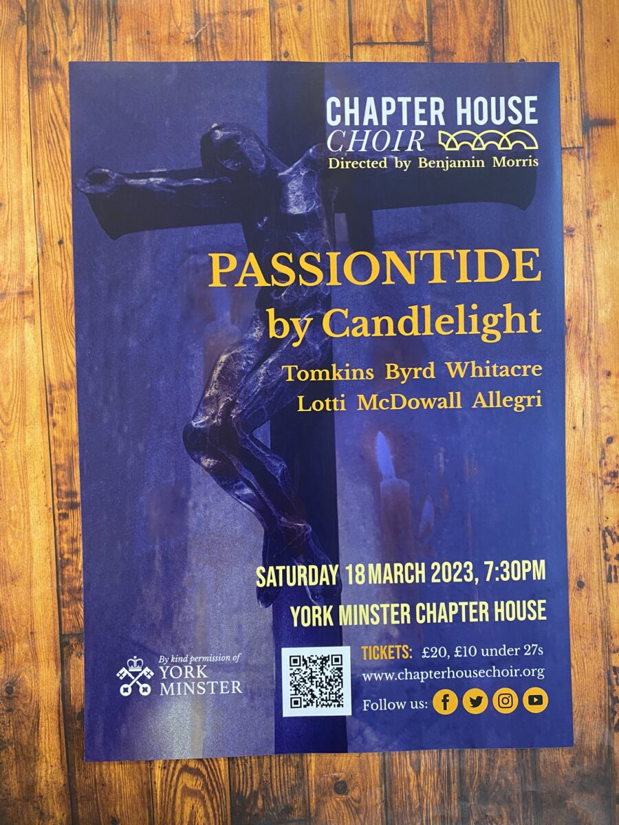 Passiontide by Candlelight event poster