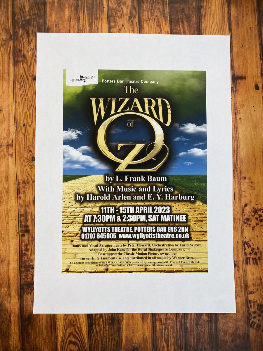 Wizard of Oz theatre poster
