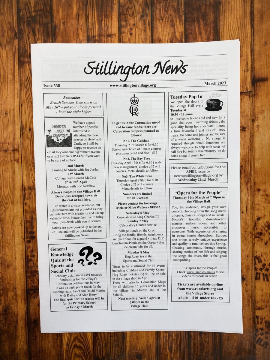 Stillington Newspaper