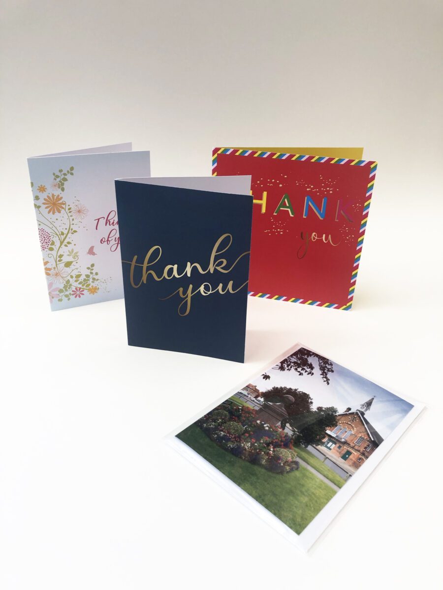 printed company thank you cards